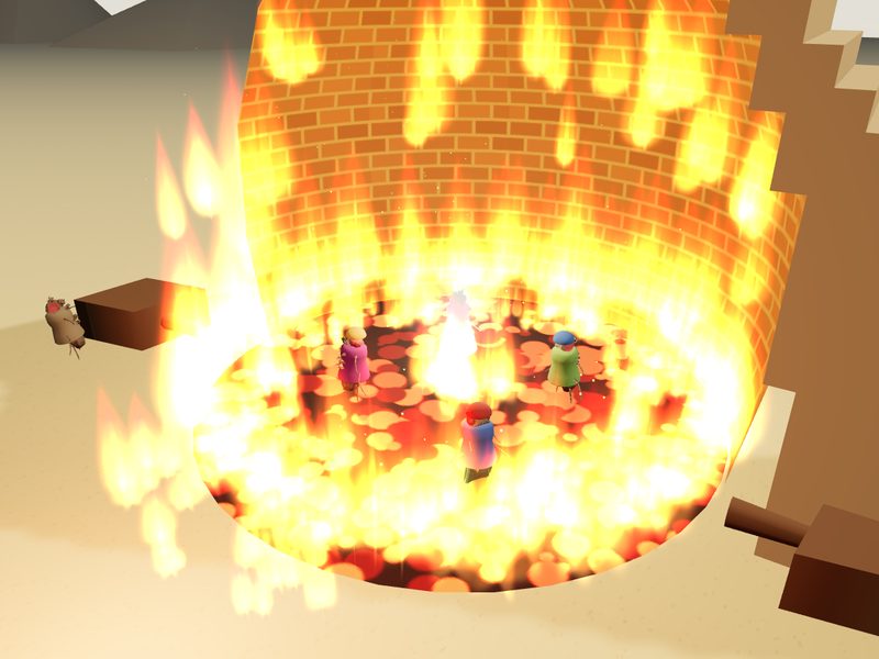The Fiery Furnace and the Fourth Man in the Fire (Daniel 3): fly brain experiment scene