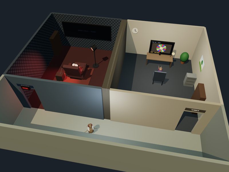 Ganzfeld Protocol: fly brain experiment scene