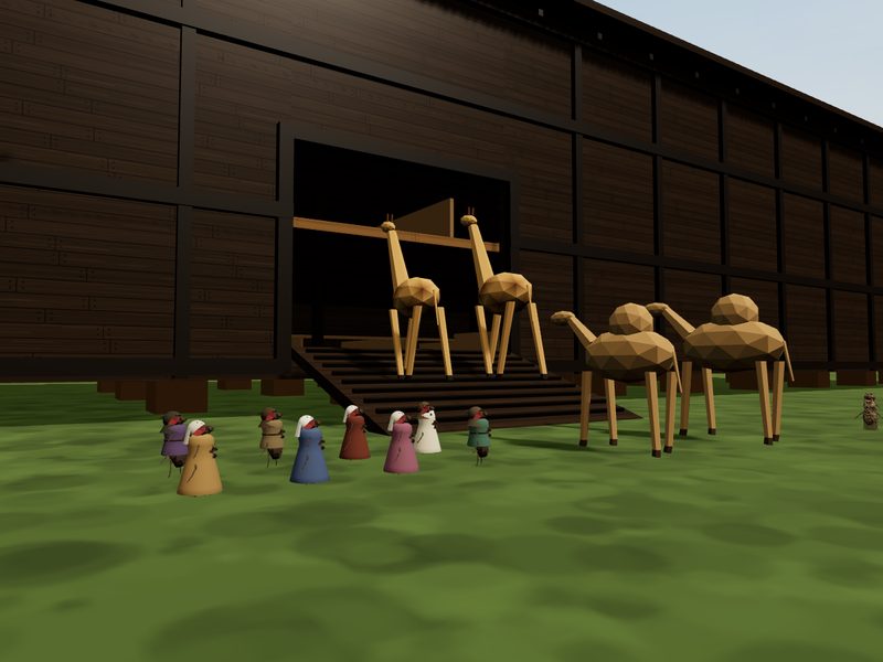Noah’s Ark and the Flood, Built to the Cubit (Genesis 6–9): fly brain experiment scene