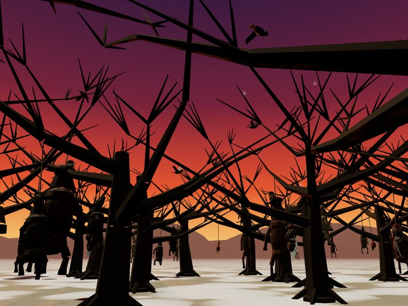 The Temple at Uppsala: The Ninth-Year Sacrifice in the Sacred Grove: fly brain experiment scene