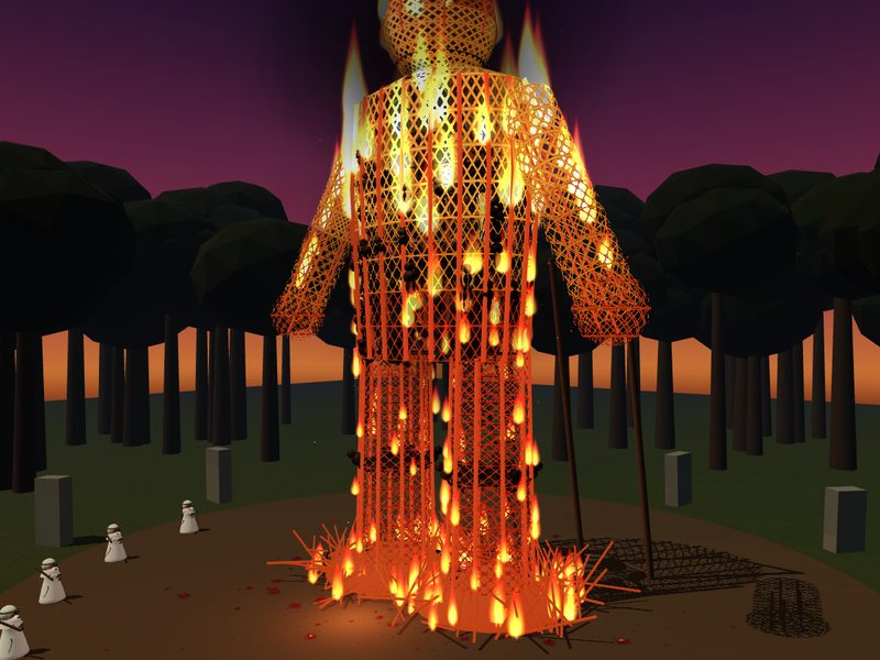 The Wicker Man of Caesar's Gaul (Gallic War 6.16): fly brain experiment scene